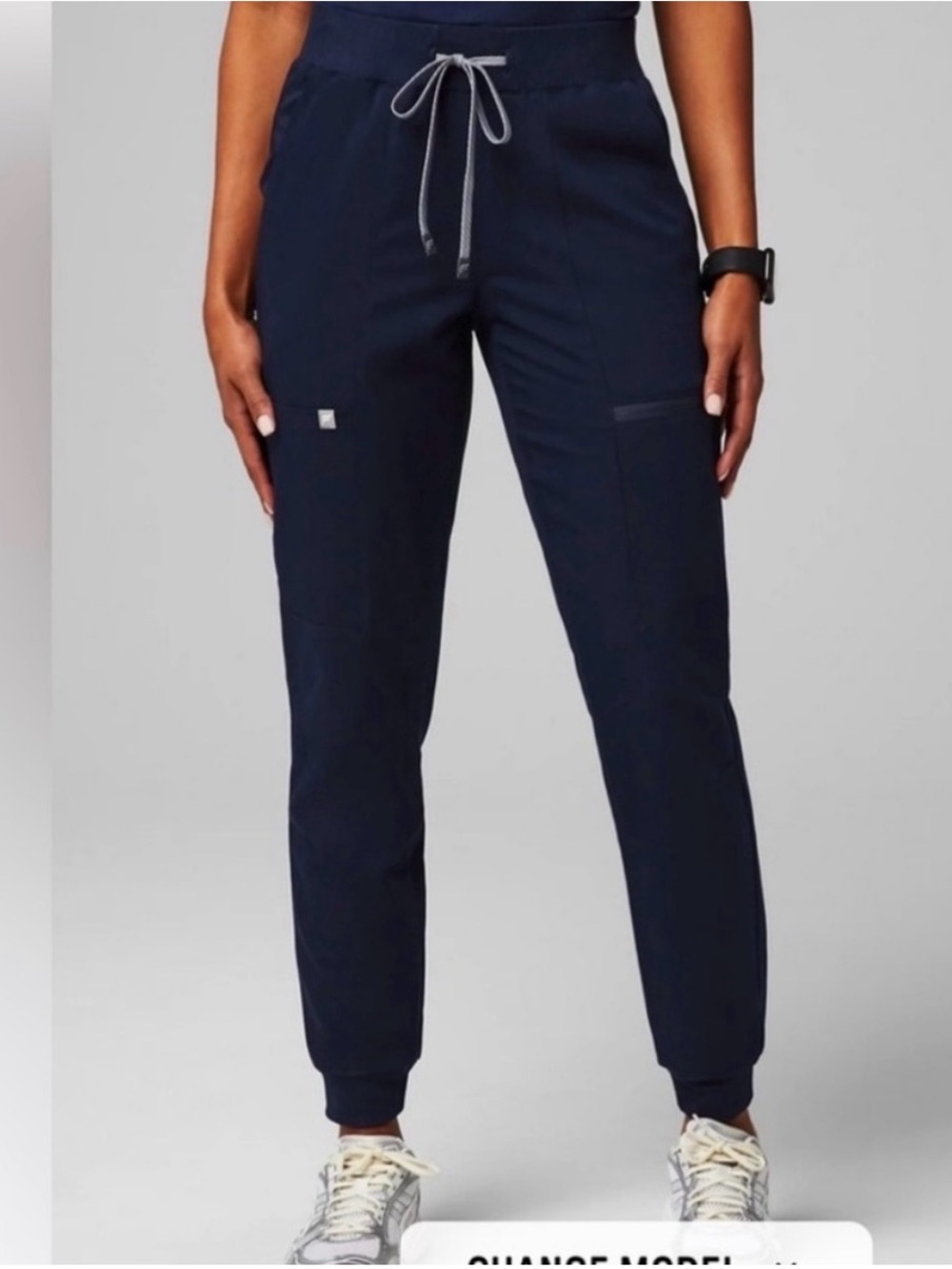 Tall Women's Navy Jogger Scrub Pants